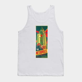 METROPOLIS Directed by Fritz Lang 1927 Hollywood Sci Fi Vintage Movie Tank Top